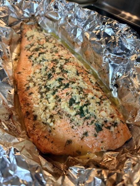 Tinfoil Trout With Garlic Butter